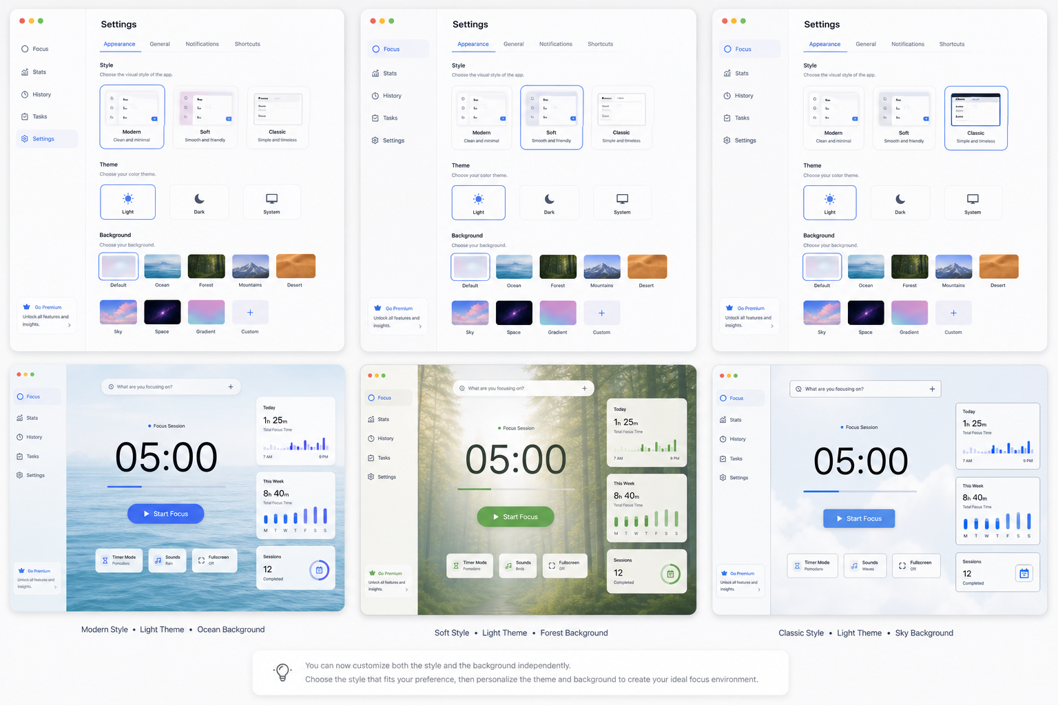 Hyper Focus themes